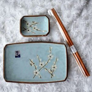 Blue Moon Cherry Blossom Sushi Set for One
